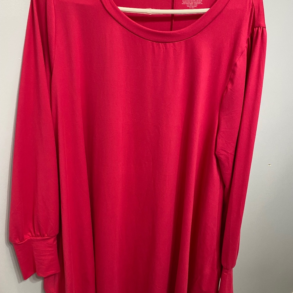 Pink long sleeve top